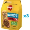 PEDIGREE Adult 3x2,6kg alimento completo con manzo e verdure per cani di taglia grande e media