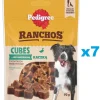 PEDIGREE Ranchos Cubes 7x70g Alimento complementare con anatra per cani adulti