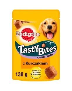 PEDIGREE Tasty Bites Chewy Cubes snack con pollo per cani 6x130g