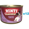 RINTI Gold Duck hearts Mini Cuori d'anatra per cani di piccola taglia 12x185g