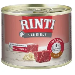 RINTI Sensible Wołowina z ryżem 12x185 g