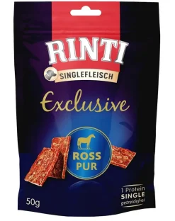 RINTI Singlefleisch Exclusive Snack Horse RINTI snack per cani con carne di cavallo 50g