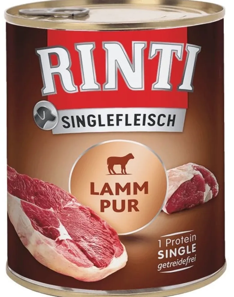 RINTI Singlefleisch Lamb Pure agnello monoproteico 6 x 800g
