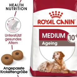 ROYAL CANIN Medium Ageing 10+ 30 kg (2 x 15 kg) cibo secco per cani maturi di età superiore ai 10 anni, razze di media taglia