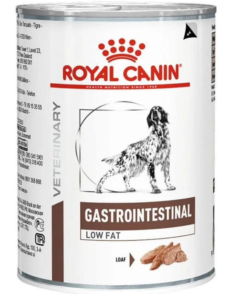 ROYAL CANIN Veterinary Gastrointestinal Low Fat Loaf paté 12 x 420g
