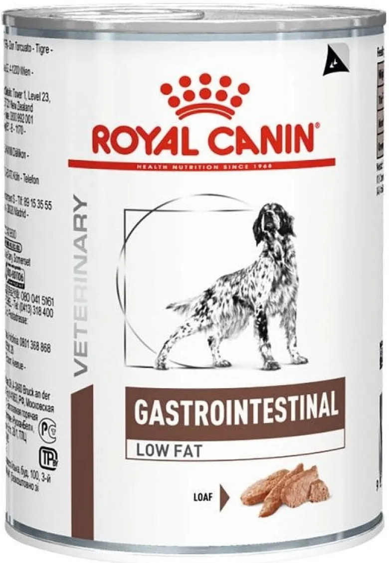 ROYAL CANIN Veterinary Gastrointestinal Low Fat Loaf paté 12 x 420g