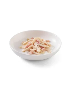 SCHESIR Alimento complementare per gatti a base di pollo e prosciutto 50 g