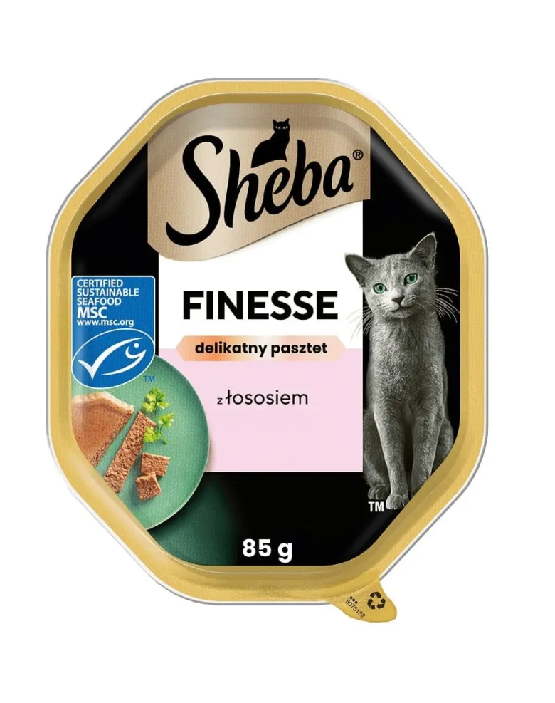 SHEBA Finesse Mousse in vaschetta 85g alimento umido completo per gatti adulti
