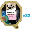 SHEBA Finesse Mousse in vaschetta 22x85g alimento umido completo per gatti adulti