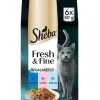 SHEBA Fresh & Fine in gelatina 6x50g con tonno, salmone e pesce bianco, cibo umido per gatti