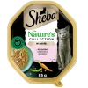 SHEBA Nature’s Collection in vaschetta 85g Alimento umido completo per gatti adulti bocconcini con salmone guarniti con piselli in salsa