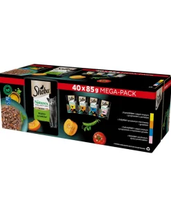 SHEBA Nature's Collection selezione di gusti in salsa alimento umido completo per gatti adulti 80x85g