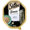 SHEBA Sauce Collection in vaschetta 85g cibo umido completo per gatti adulti bocconcini di vitello in salsa