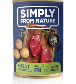 SIMPLY FROM NATURE Cibo umido per cani con capra e patate 3 x 400g