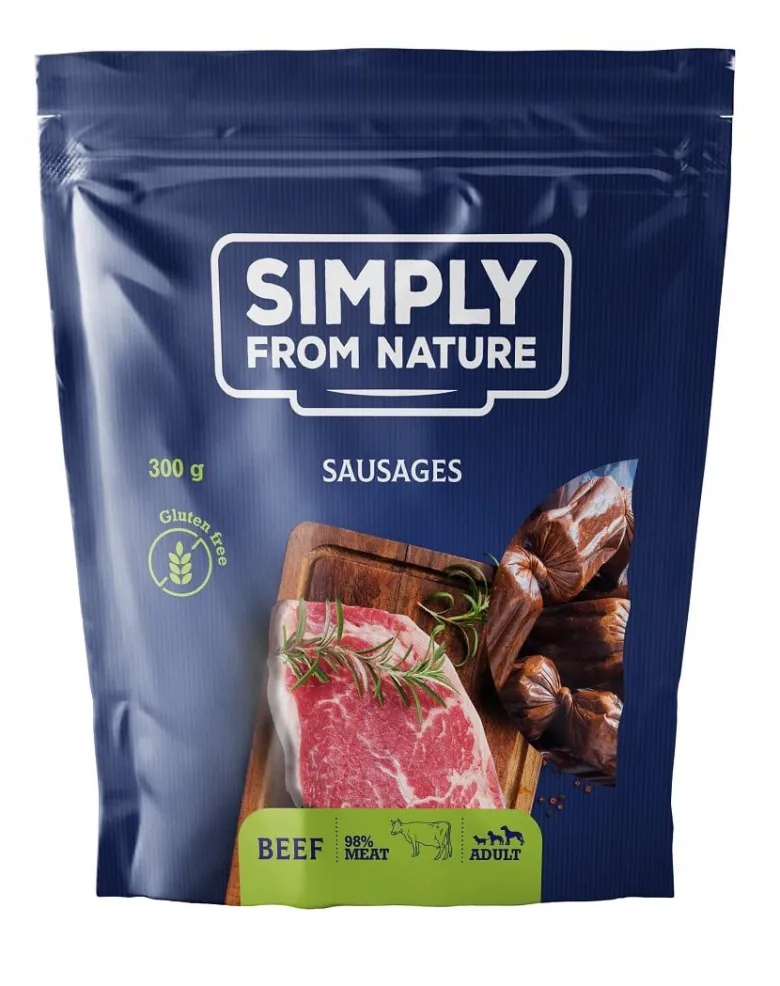 SIMPLY FROM NATURE Salsicce naturali con manzo 300g