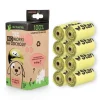 STARCH BAG Sacchetti BIO compostabili per feci 8 rotoli x 15 pezzi, colore verde