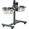 TRIXIE Bar per cani in metallo con ciotole in acciaio inox 2X1.8 l