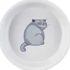 TRIXIE Ciotola per gatti in ceramica con motivo a gatto 0,25l/13cm