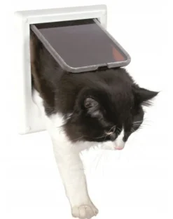 TRIXIE Porta per gatti 'freecat de luxe elettromagnetico bianco