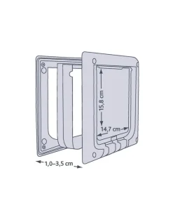 TRIXIE Porta per gatti 'freecat de luxe elettromagnetico bianco
