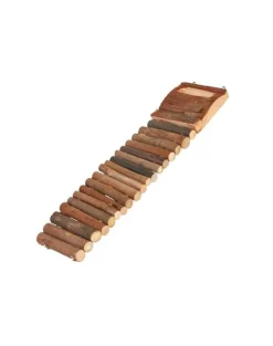 TRIXIE Scala in legno naturale per roditori 7 x 27 cm