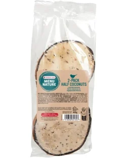 VERSELE-LAGA Menu Nature 2 mezze noci di cocco con ripieno di semi 400g di cibo per uccelli selvatici