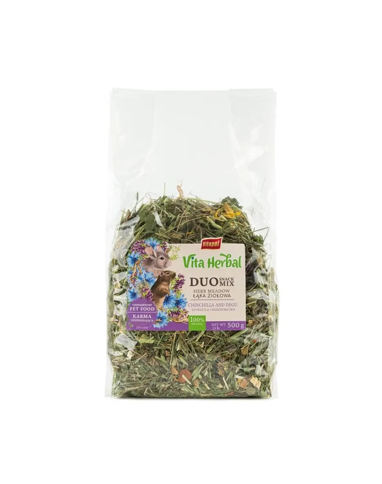 VITAPOL Vita Herbal Duo Snack prato alle erbe per cincillà e succiacapre 500 g