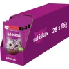 WHISKAS Adult in bustina 28x85g Alimento umido con manzo in salsa per gatti adulti