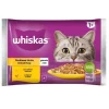 WHISKAS Adult in bustina 4x85g cibo umido con pollo e tacchino in gelatina per gatti adulti