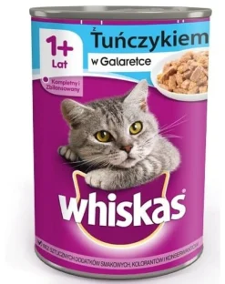 WHISKAS Cibo umido con tonno in gelatina 24x400g