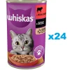 WHISKAS 1+ Manzo in salsa 24x400g