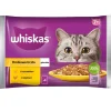 WHISKAS Senior in bustina 4x85g cibo umido in gelatina per gatti anziani con pollo e tacchino