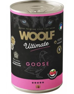 WOOLF Ultimate Adult Dog Goose and Raspberries 400g cibo umido con anatra e lamponi per cani